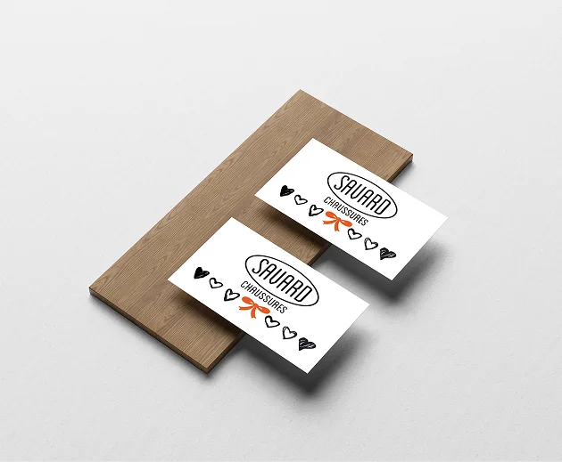 Cartes de visite Savard Chaussures.
